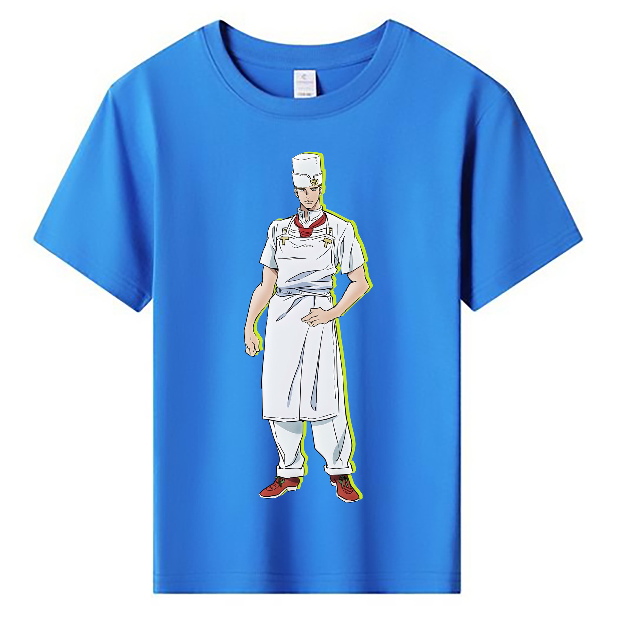 （画像用） ジョジョの奇妙な冒険 Tonio Trussardi JoJo's Bizarre Adventure トニオ?トラッサルディ 綿100％キッズTシャツ（フロントプリント）